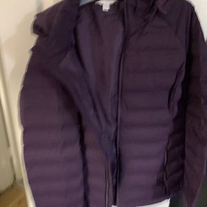 Dark purple winter coat